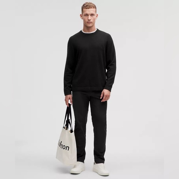 Lululemon Men's Black ABC Classic-Fit 5 Pocket Warpstreme Pants Classic Fit 40 - Picture 1 of 8